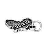 Sterling Silver Africa Charm
