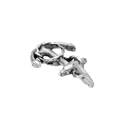 Sterling Silver Anchor and Rope Charm