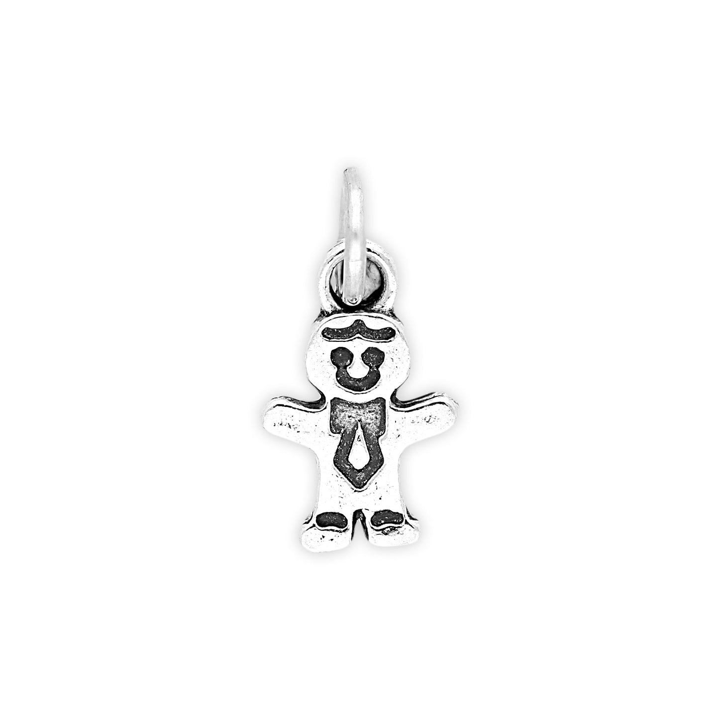 Sterling Silver Gingerbread Boy Charm