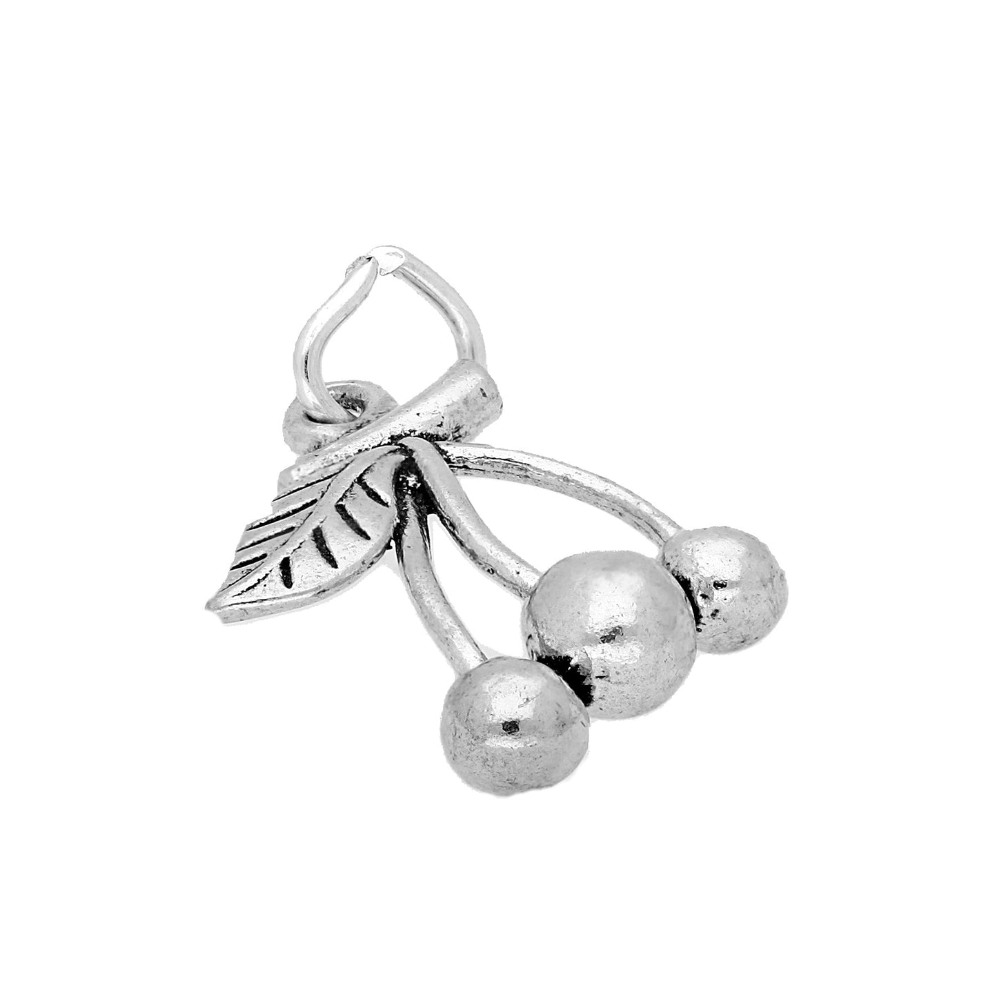 Sterling Silver Cherry Charm