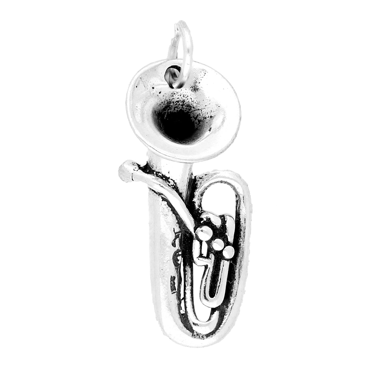 Sterling Silver Tuba Charm