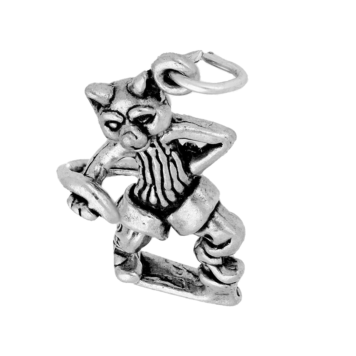 Sterling Silver Puss in Boots Charm
