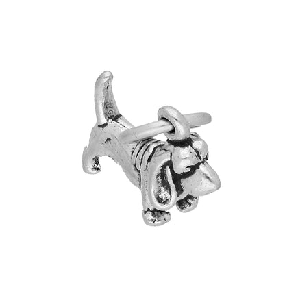 Sterling Silver Basset Hound Dog Charm