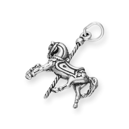 Sterling Silver Merry Go Round Horse Charm