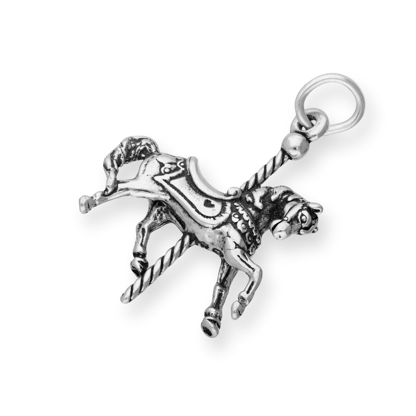 Sterling Silver Merry Go Round Horse Charm