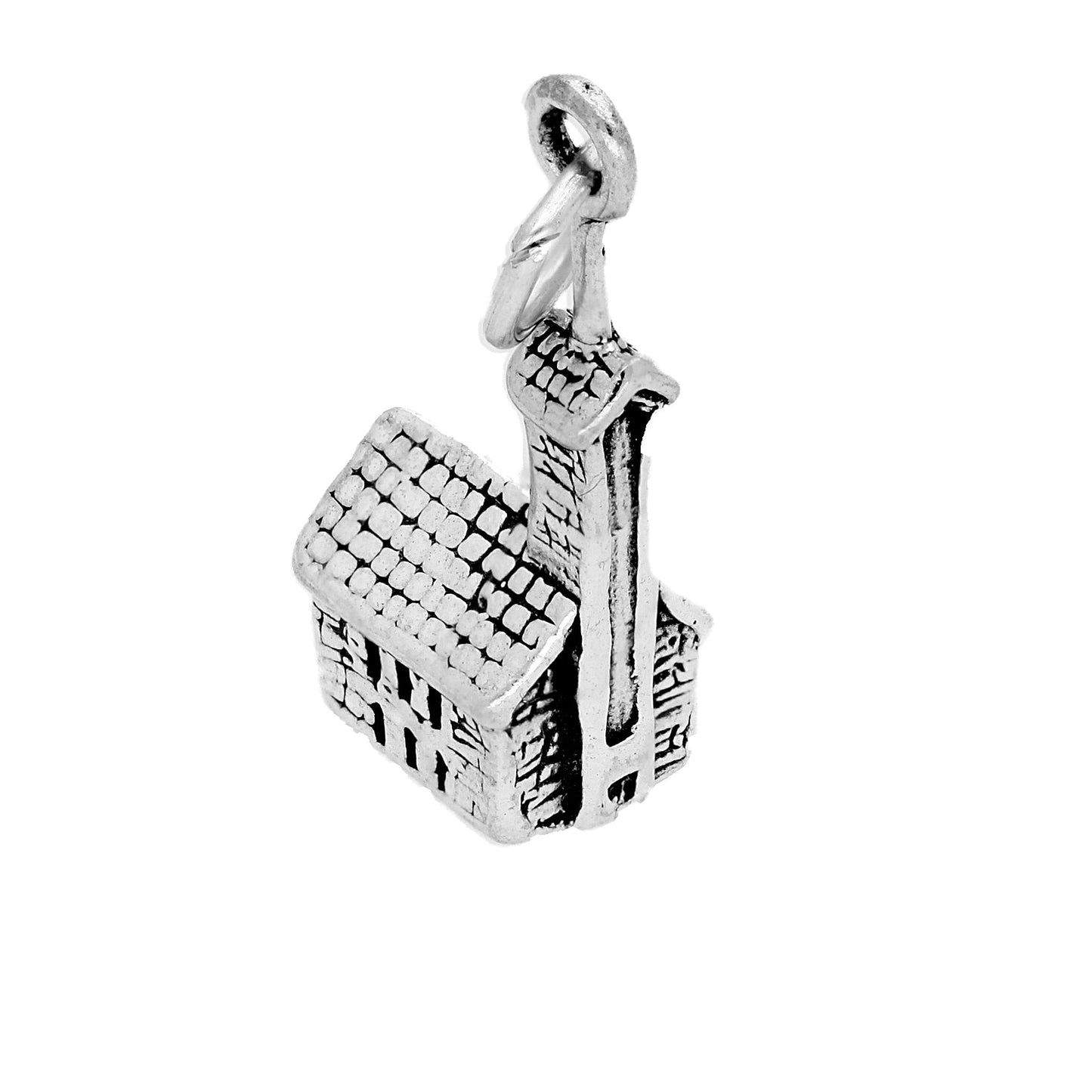 Sterling Silver Church Charm