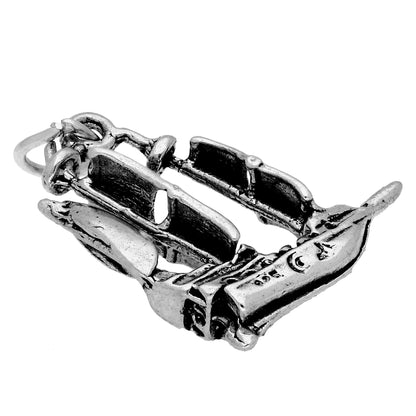 Sterling Silver Pirate Ship Charm