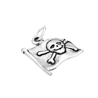 Sterling Silver Pirate Flag Charm