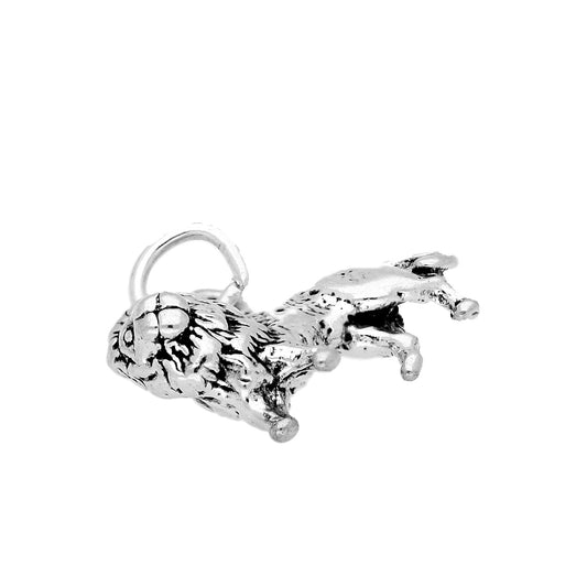 Sterling Silver Elegant Lion Charm