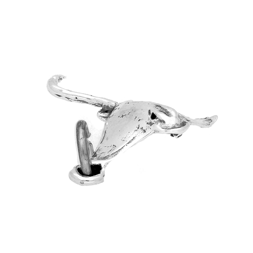 Sterling Silver Bat Ray Charm