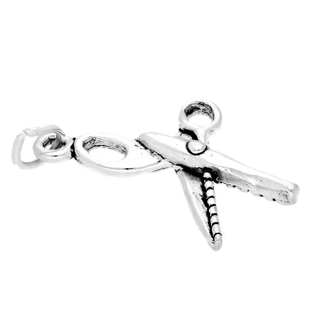 Sterling Silver Pinking Shears Scissors Charm