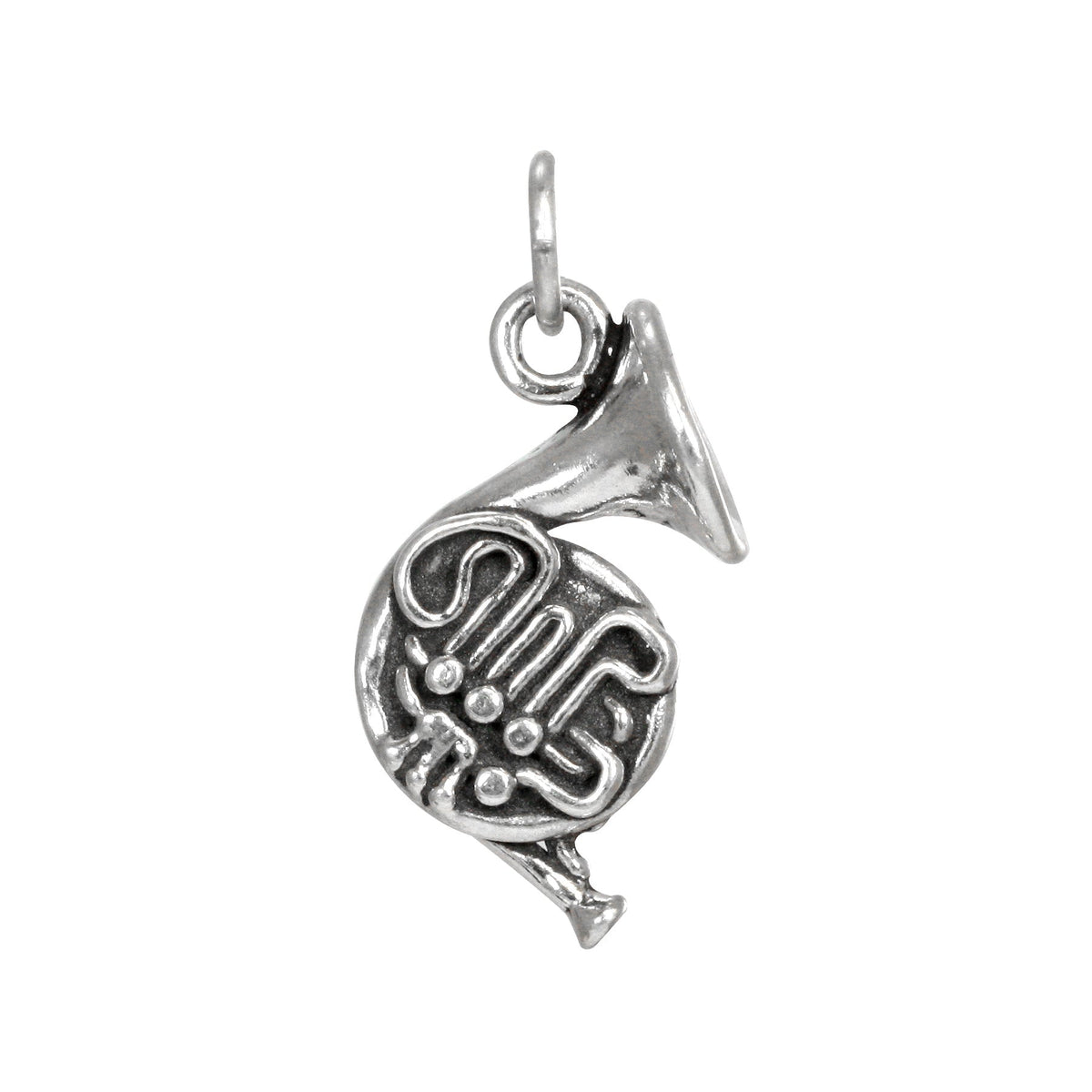 Sterling Silver French Horn Charm