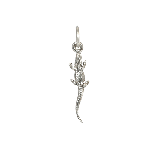 Sterling Silver Small Snappy Alligator Charm