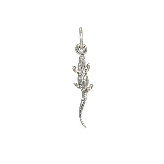 Sterling Silver Small Snappy Alligator Charm