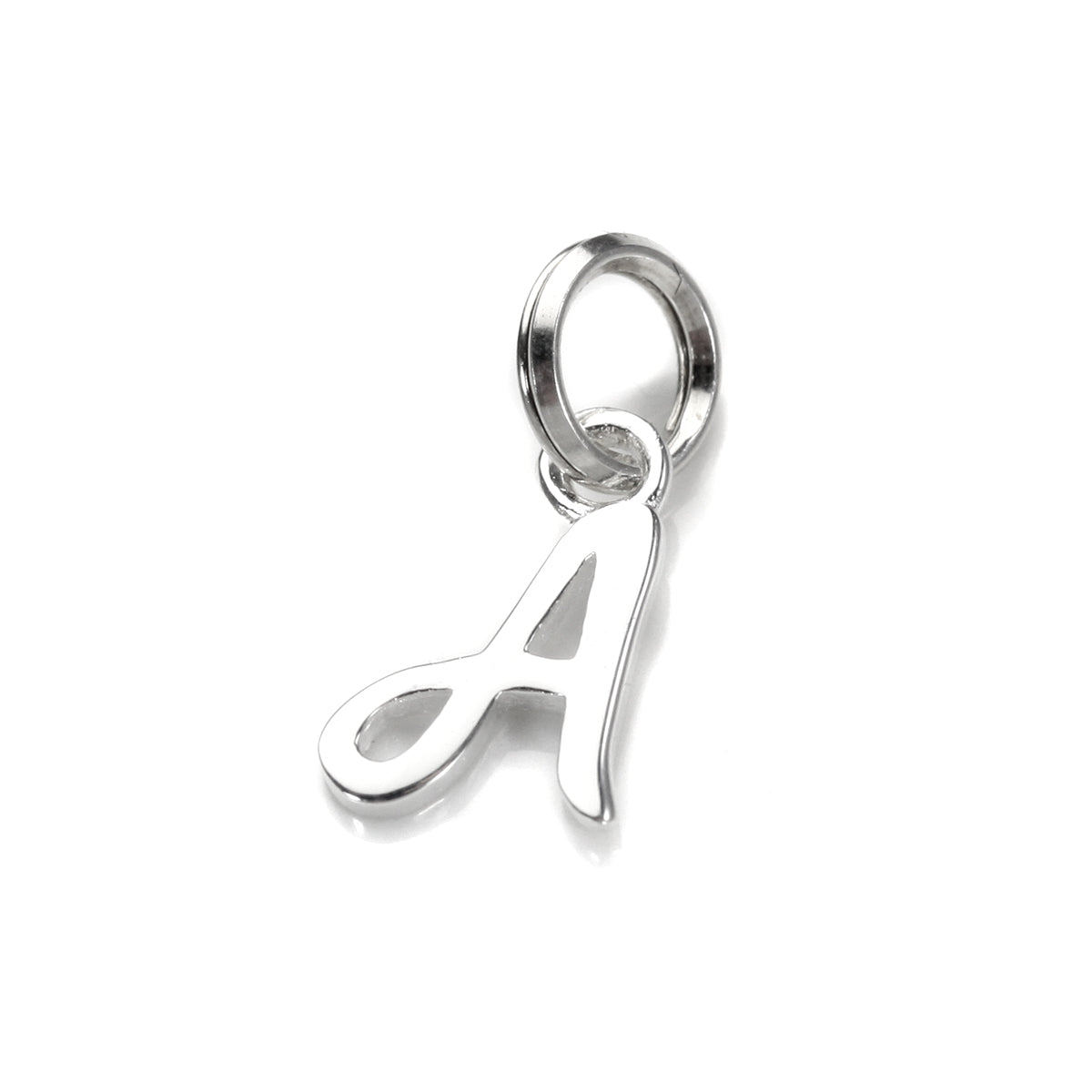 Sterling Silver Script Letter Charm