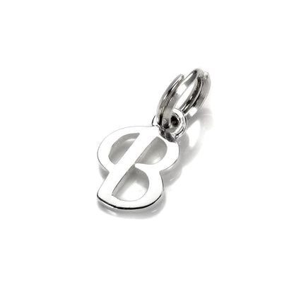 Sterling Silver Script Letter Charm
