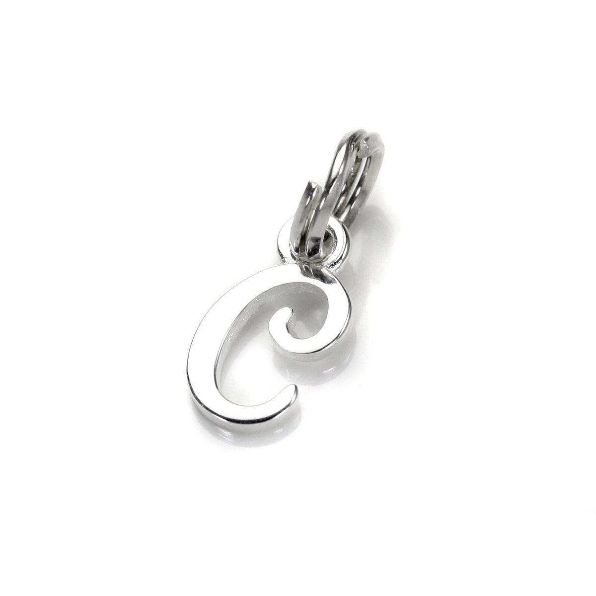Sterling Silver Script Letter Charm