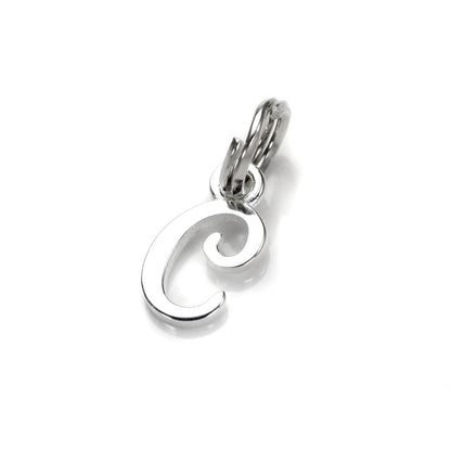 Sterling Silver Script Letter Charm