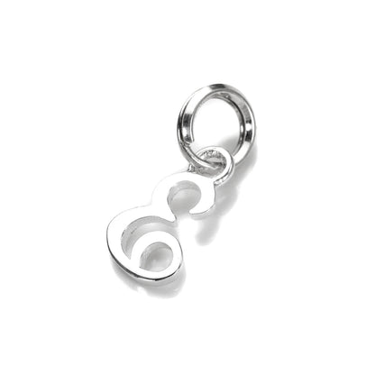 Sterling Silver Script Letter Charm