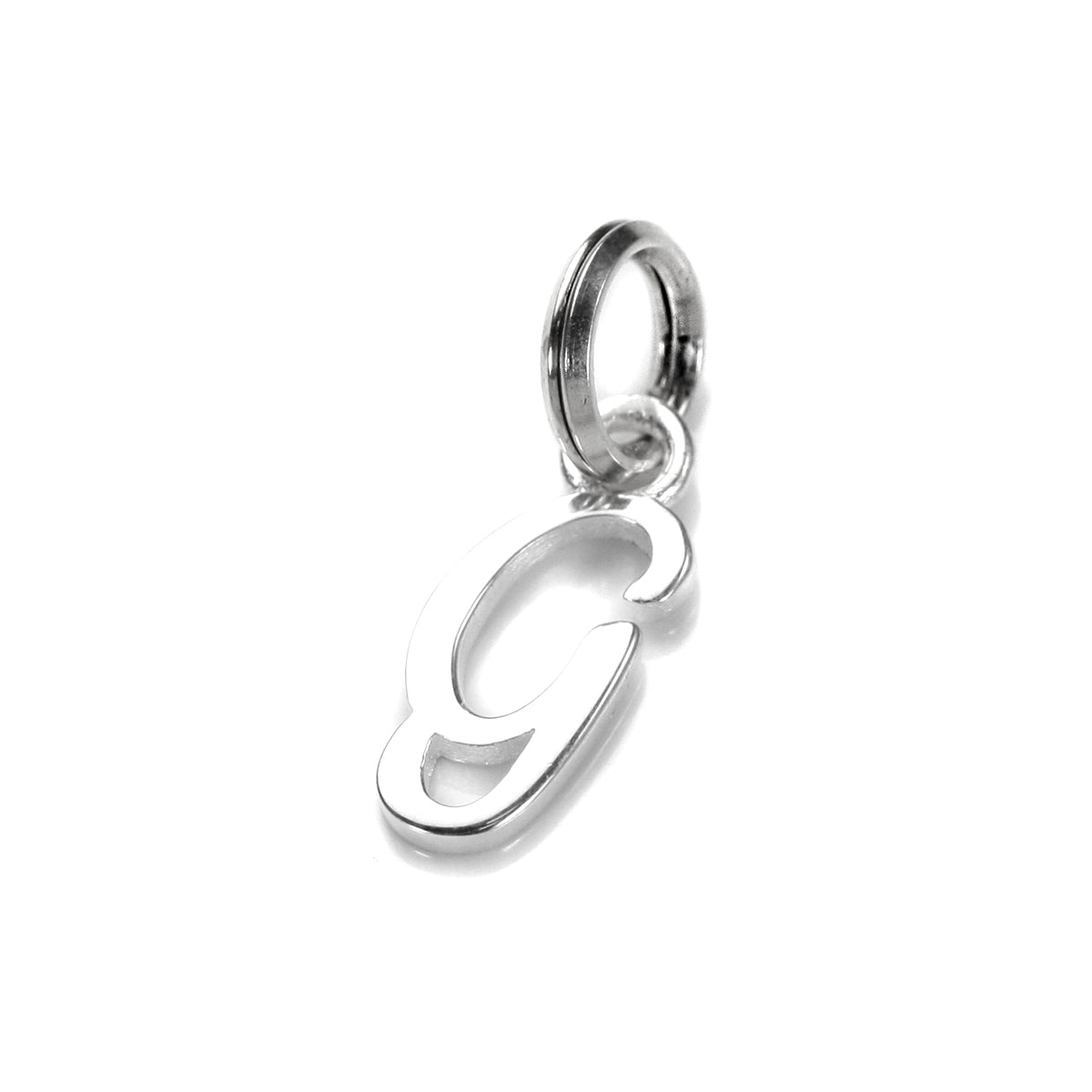 Sterling Silver Script Letter Charm
