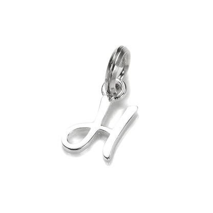 Sterling Silver Script Letter Charm