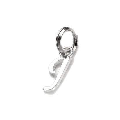 Sterling Silver Script Letter Charm