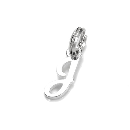 Sterling Silver Script Letter Charm