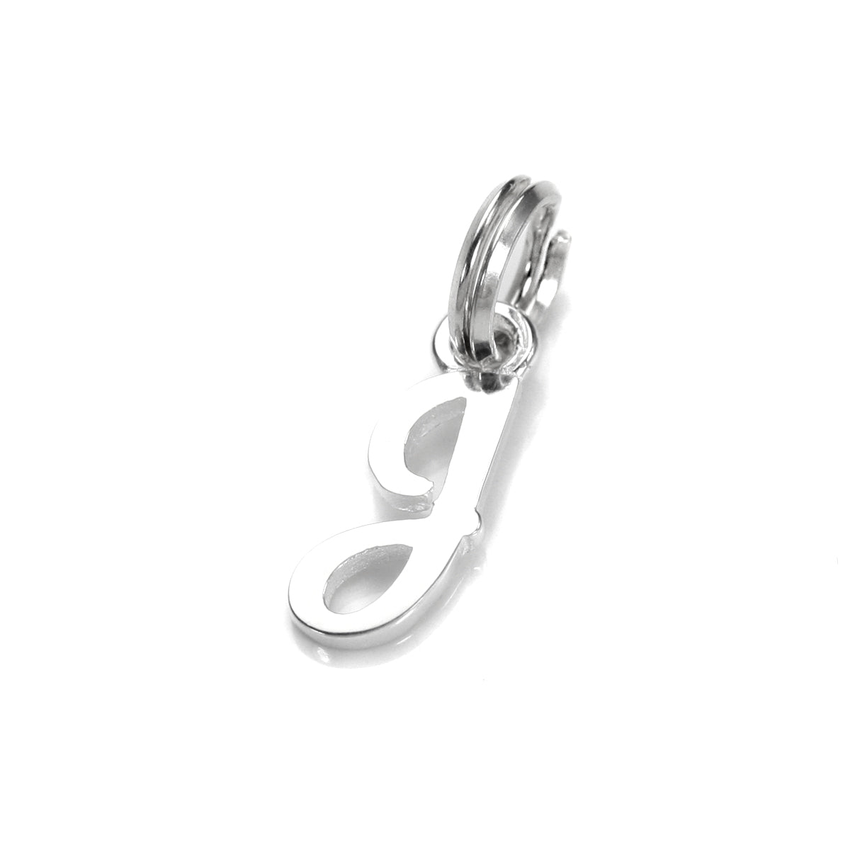 Sterling Silver Script Letter Charm