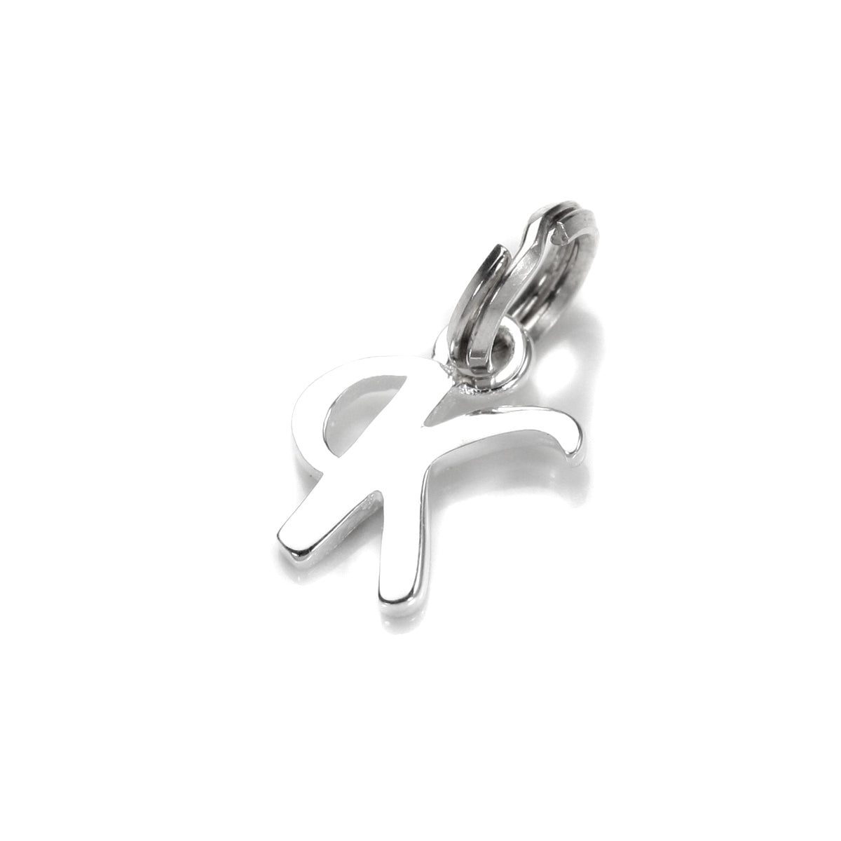 Sterling Silver Script Letter Charm