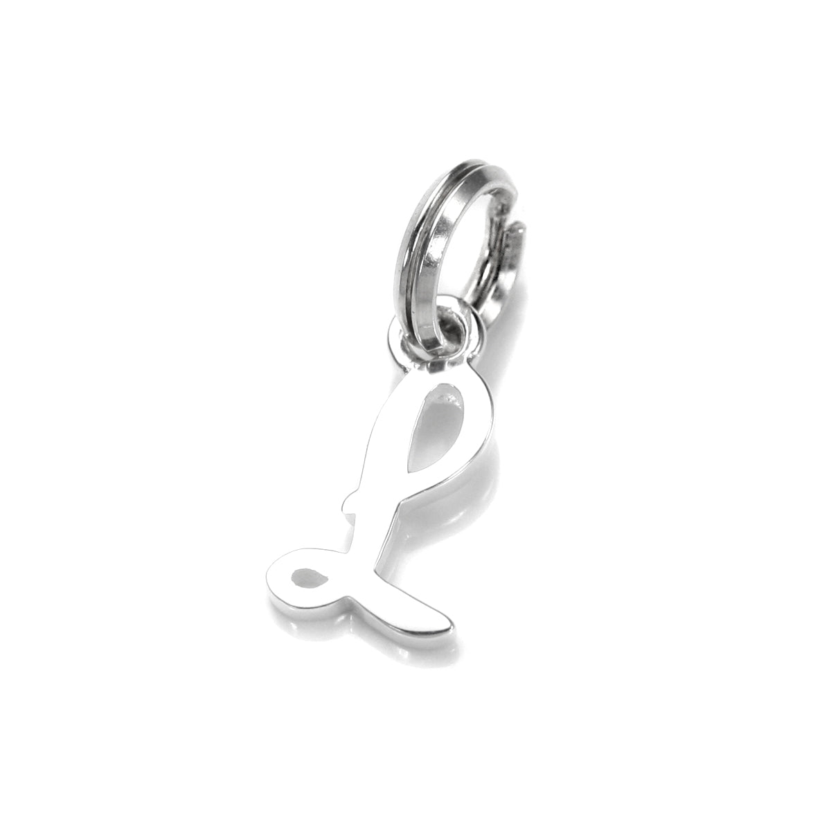 Sterling Silver Script Letter Charm