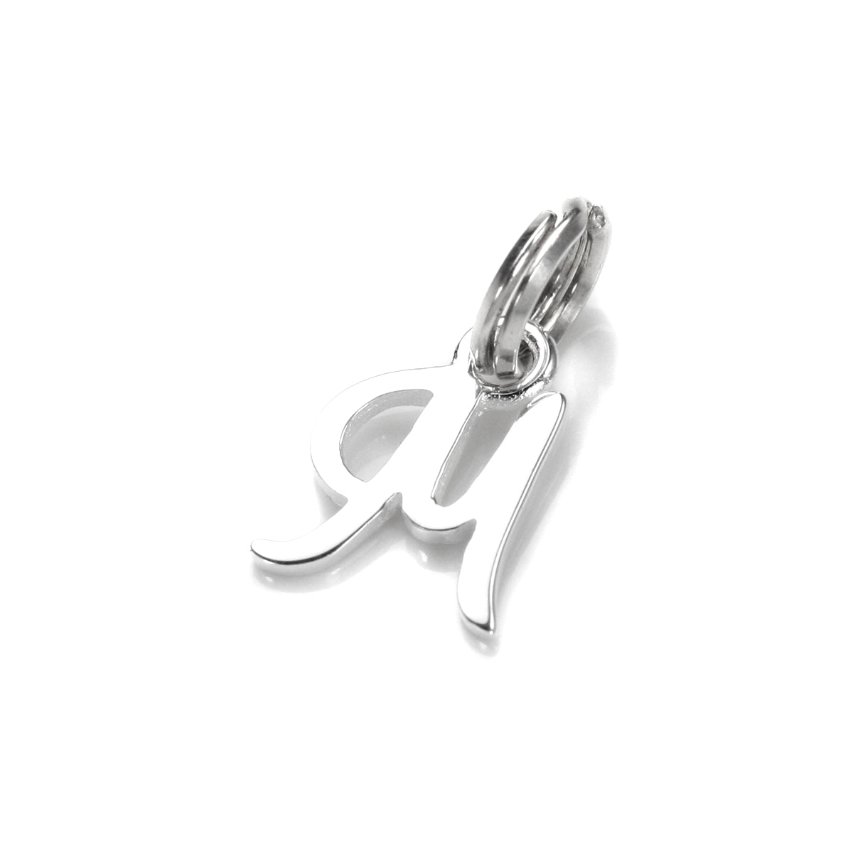 Sterling Silver Script Letter Charm