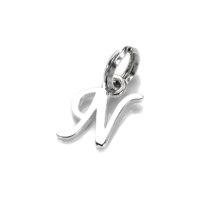 Sterling Silver Script Letter Charm