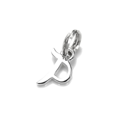 Sterling Silver Script Letter Charm