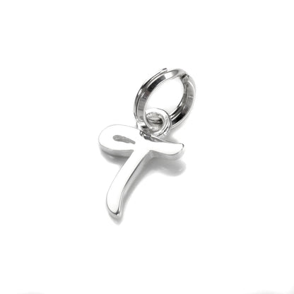 Sterling Silver Script Letter Charm