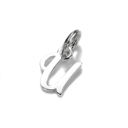Sterling Silver Script Letter Charm