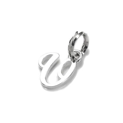 Sterling Silver Script Letter Charm