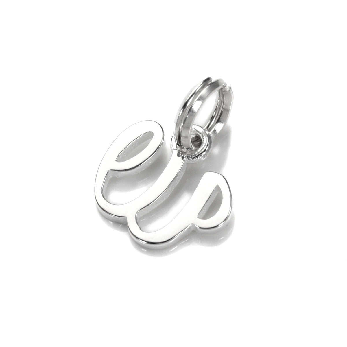Sterling Silver Script Letter Charm