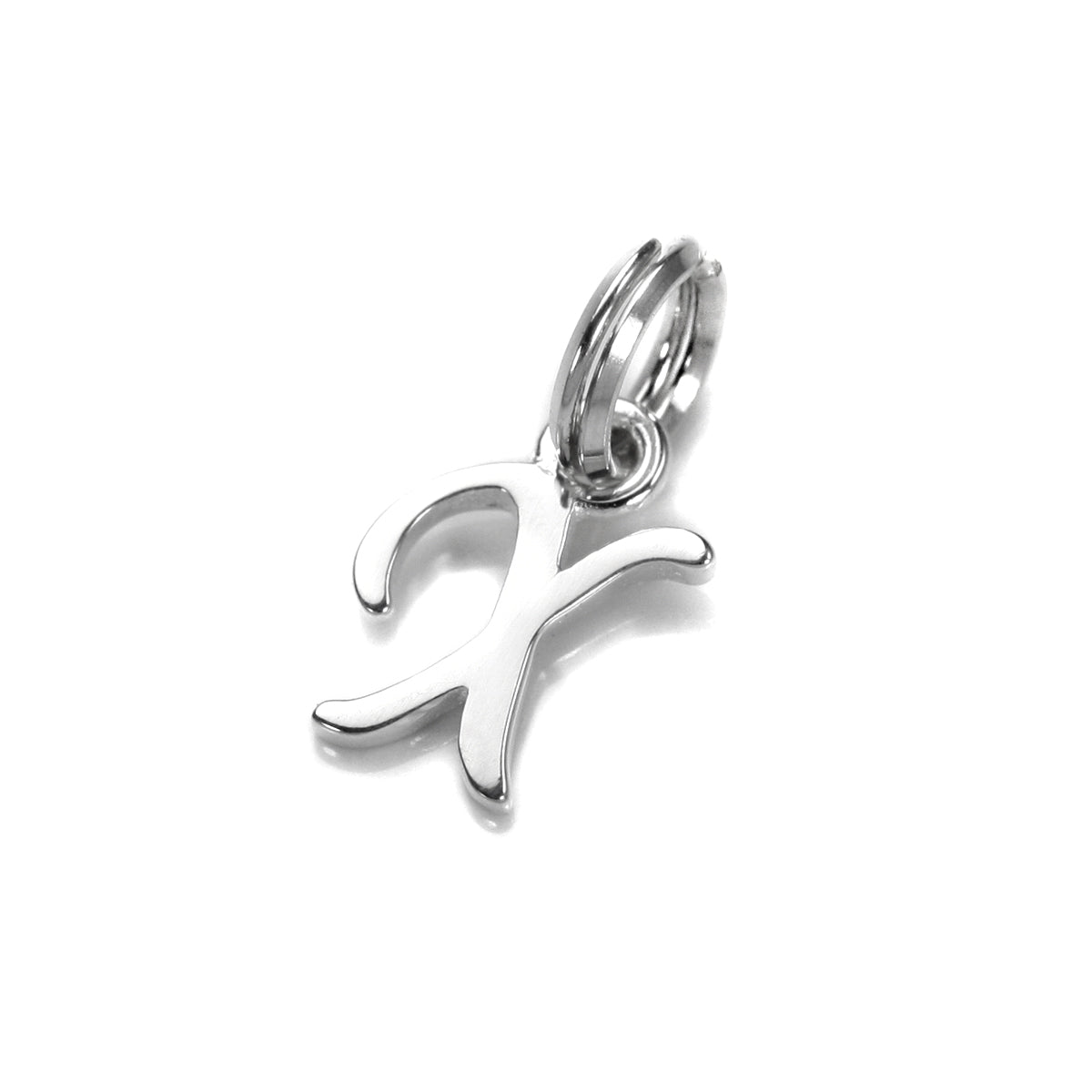 Sterling Silver Script Letter Charm
