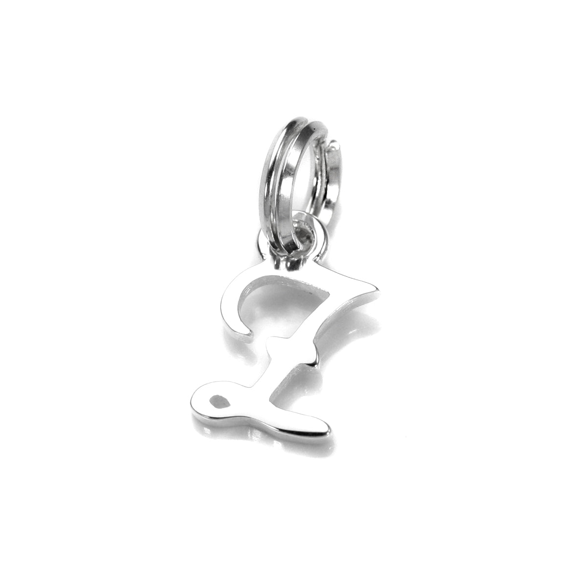 Sterling Silver Script Letter Charm