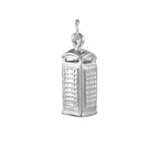 Sterling Silver Phone Box Charm