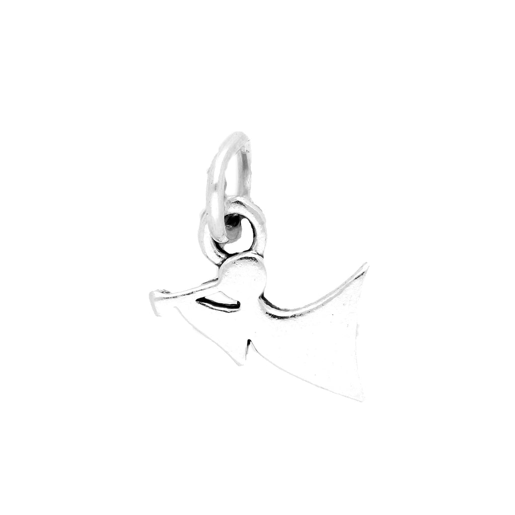 Sterling Silver Angel With Trumpet Charm