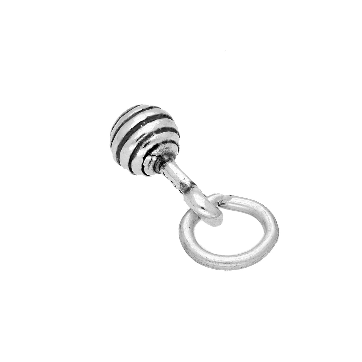 Sterling Silver Baby Rattle Charm