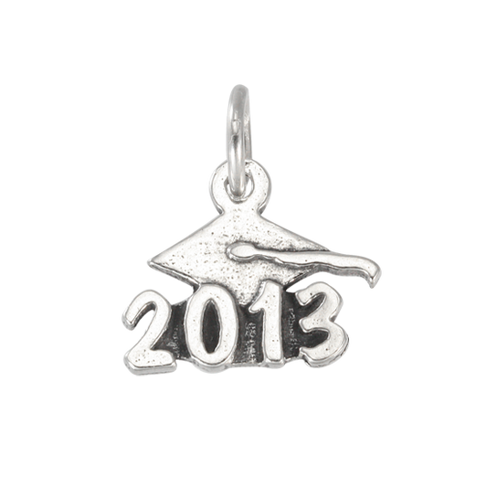 Sterling Silver Graduation 2013 Charm