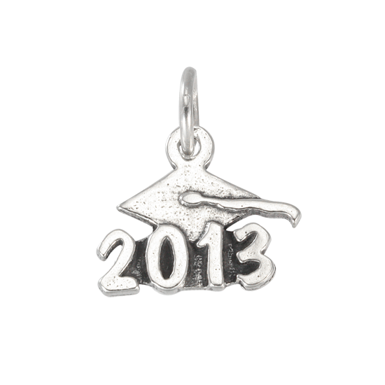 Sterling Silver Graduation 2013 Charm