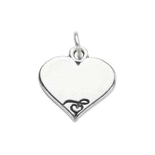 Sterling Silver Heart Charm