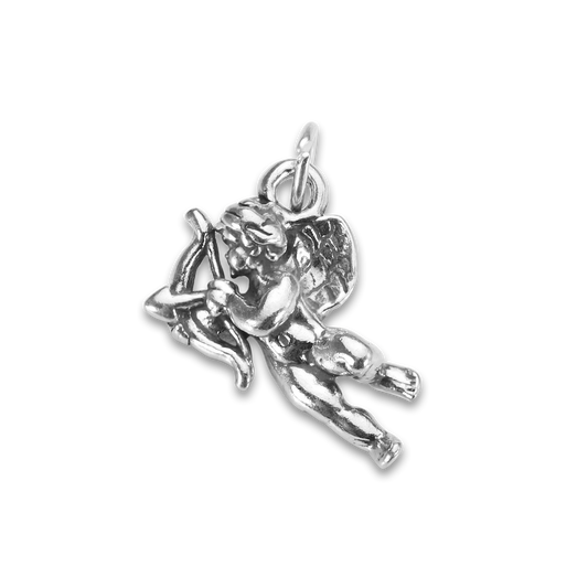 Sterling Silver Cupid Archer Charm