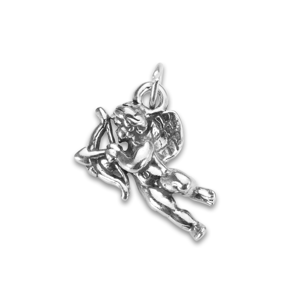 Sterling Silver Cupid Archer Charm
