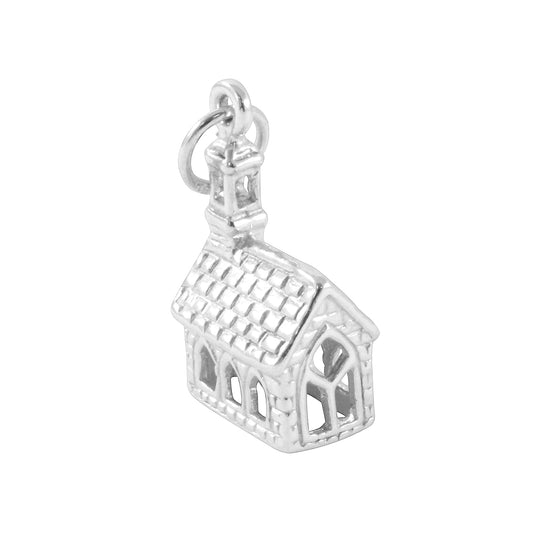 Sterling Silver Church Charm