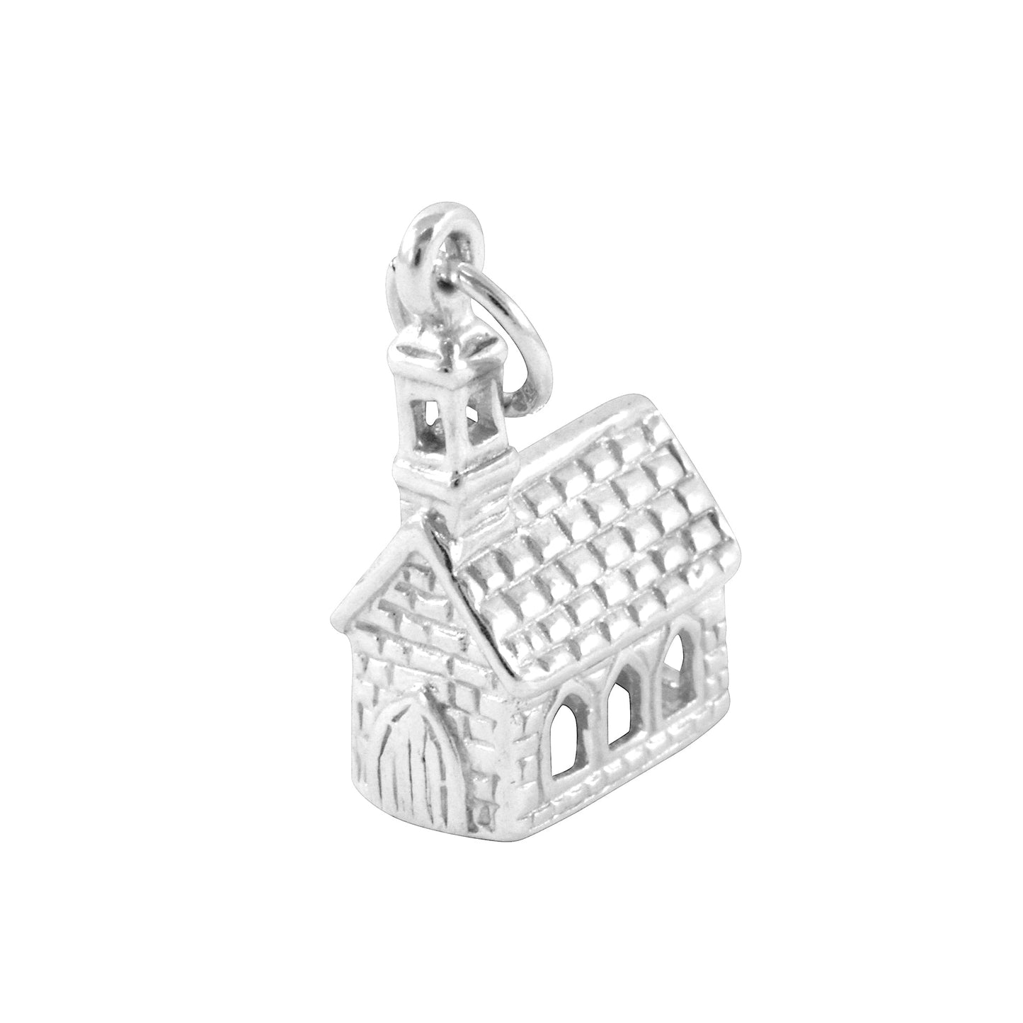 Sterling Silver Church Charm