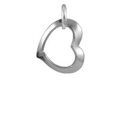 Sterling Silver Floating Heart Charm